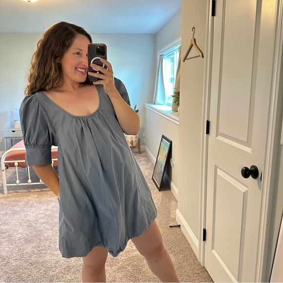 Apiece Apart Blue Mini Dress Medium - Picture 4 of 12